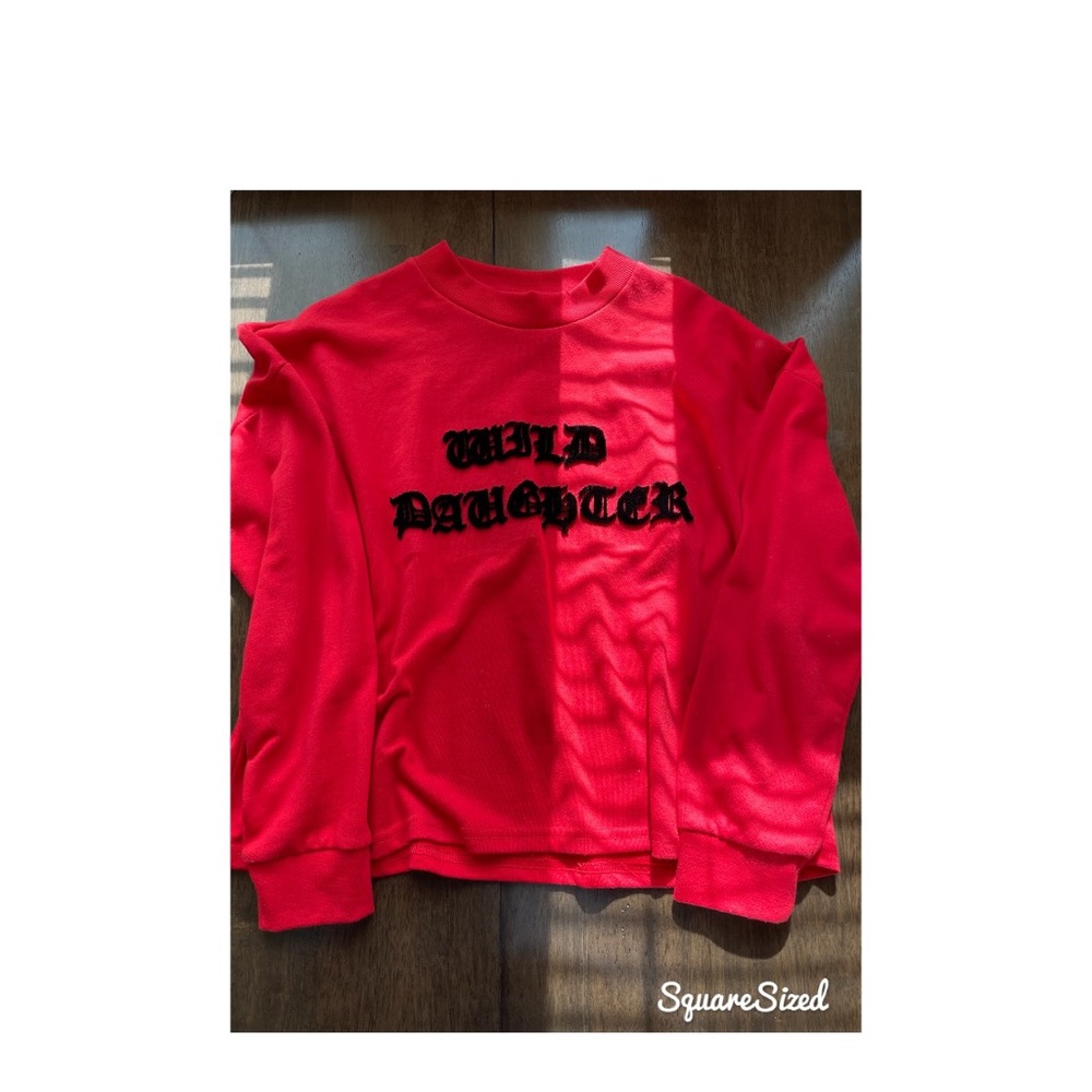 Women crop top sweatshirt